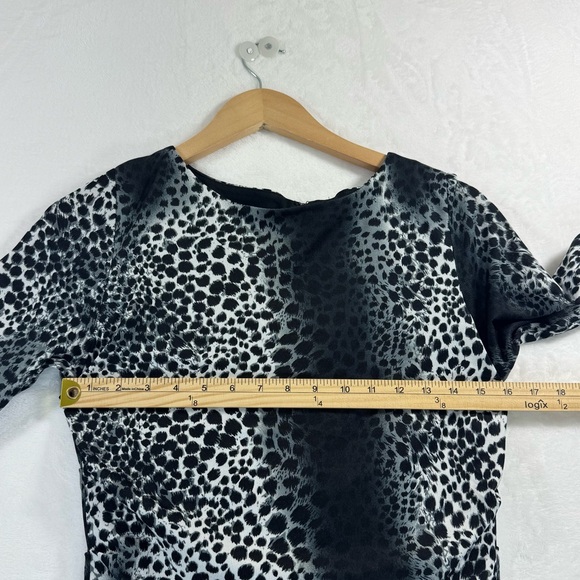 Philosophy Long Sleeve Dress Animal Print Large Clubwear Date Night Party Sexy - Picture 3 of 14
